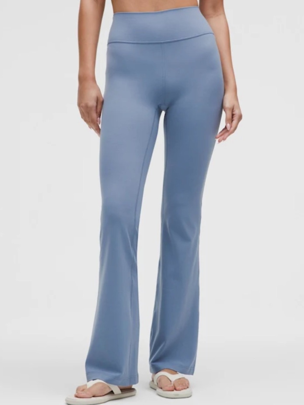 Lululemon Groove Flare Pants - Washed Denim Blue - Size 10